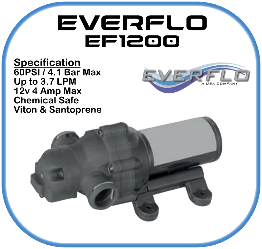 Everflo EF1200 Demand  Pump 12 Volt